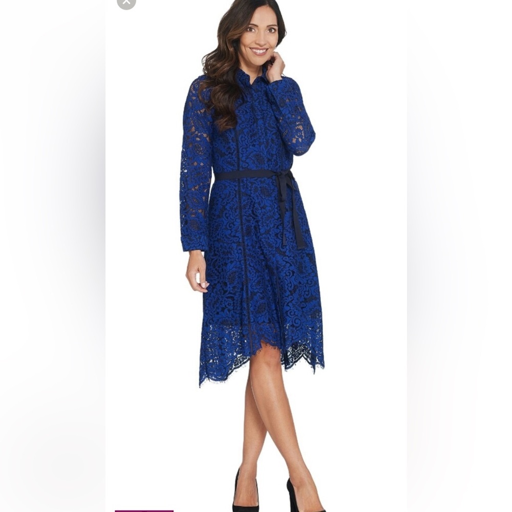 Isaac Mizrahi Special Edition  Lace Blue  Dress size 6 New